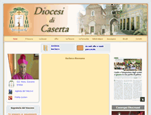 Tablet Screenshot of diocesicaserta.it